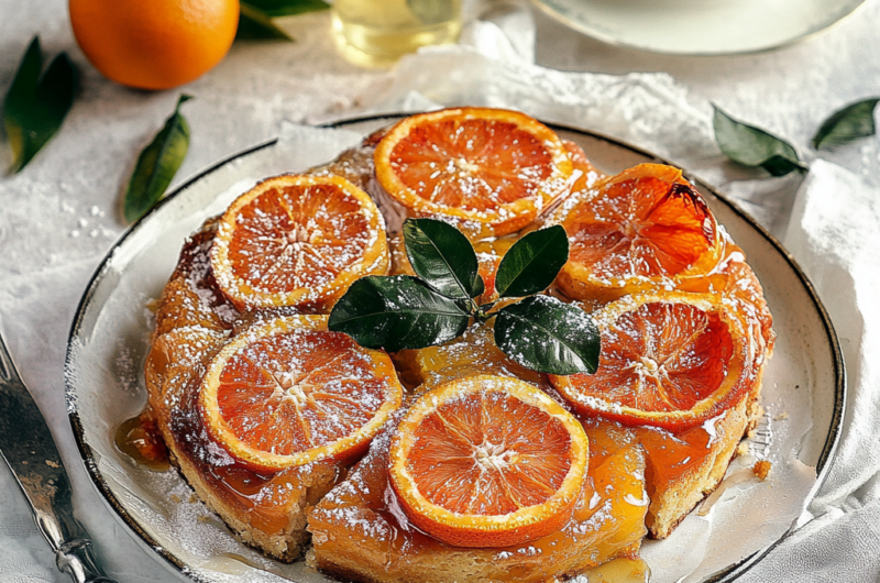 Gâteau renversé à l'orange (ou tout autre agrume)